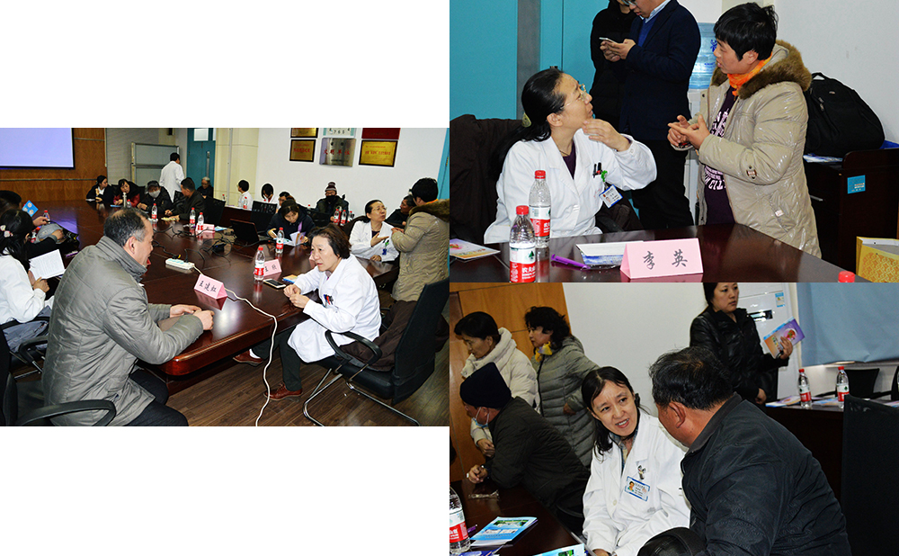 血液科主任医师在患者宣教会为患者解释病情