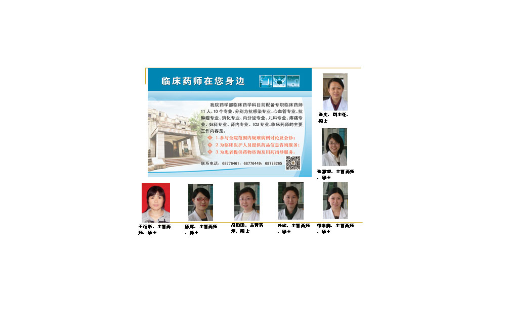 临床药师队伍和历届培养学员